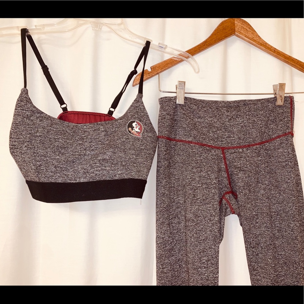 FSU WOMEN’s LEGGINGS & SPORT BRA SET❤️💛